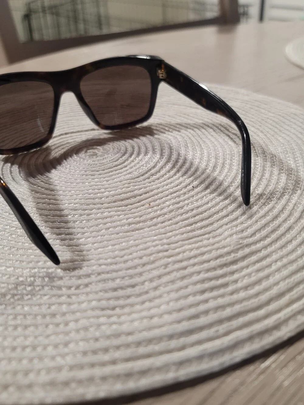 Givenchy Men's Tortoiseshell Sunglasses with Gold Logo